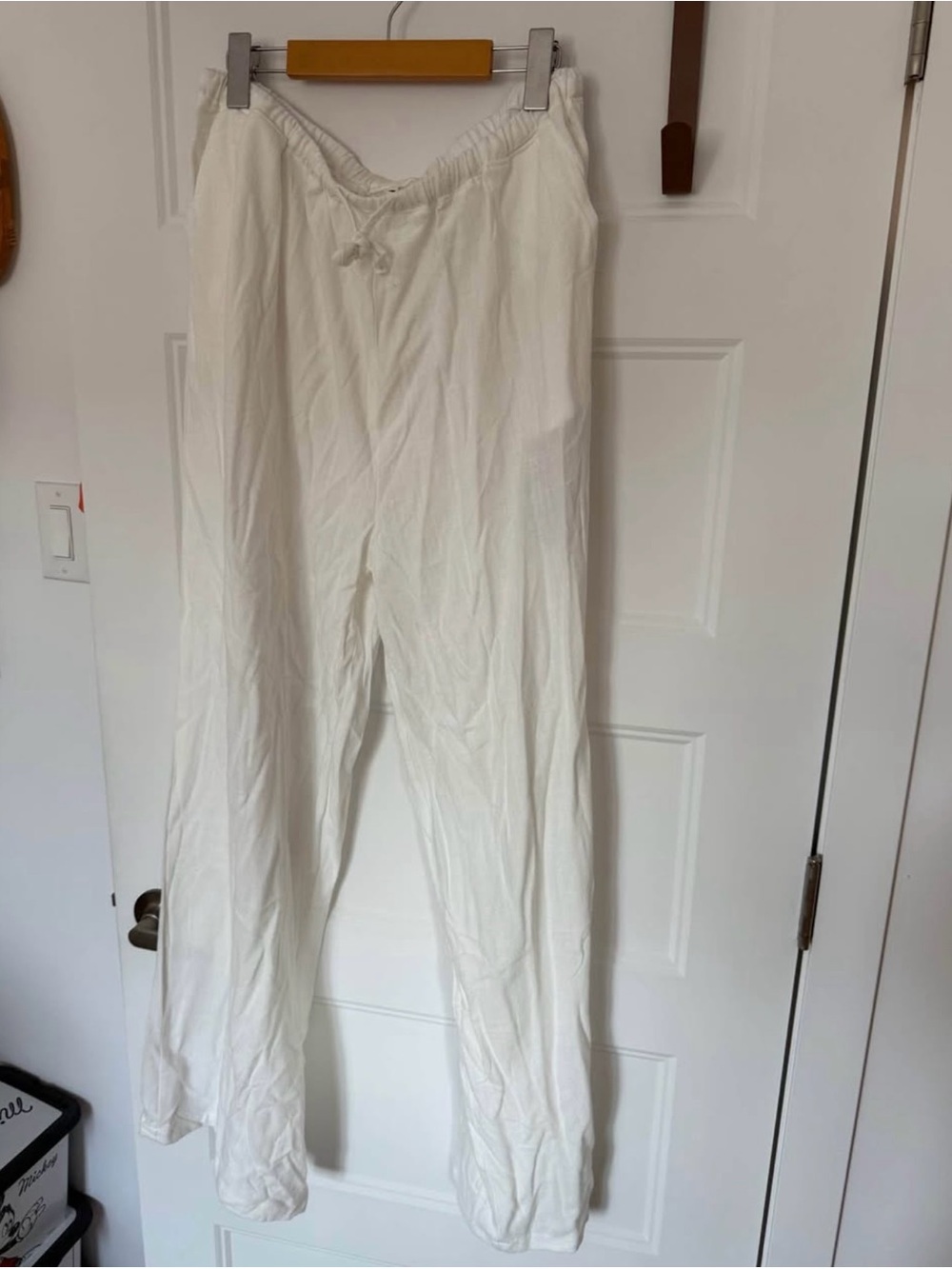 Lightweight White Drawstring Lounge Pants Missguided
